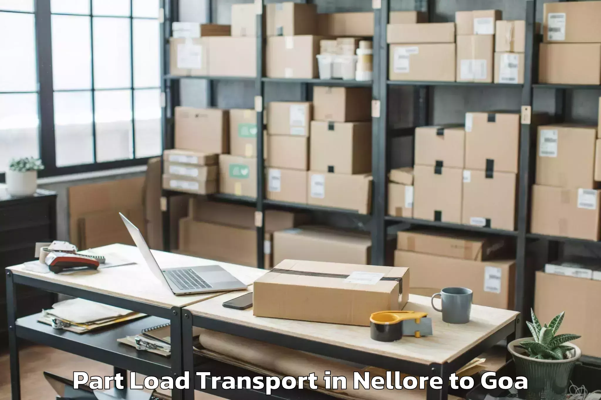 Trusted Nellore to Candolim Part Load Transport